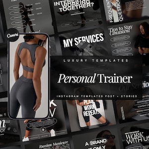 Personal Trainer Instagram Templates | Fitness Coach Social Media Post | Fitness Trainer Instagram Templates | Wellness Coach | Health Coach