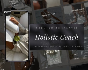 Holistic Coach Instagram Templates  | Health Coach Templates |  Wellness Coach Templates | Holistic Coach Posts | Holistic Health Coach Post
