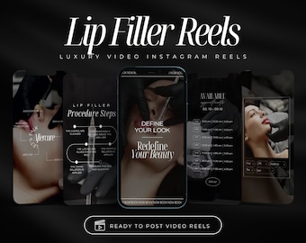 Lip Filler Video Reels Instagram | Nurse Injector Reels | Lip Filler Instagram Posts | Medspa Instagram Reels | Lip Filler Social Media Post