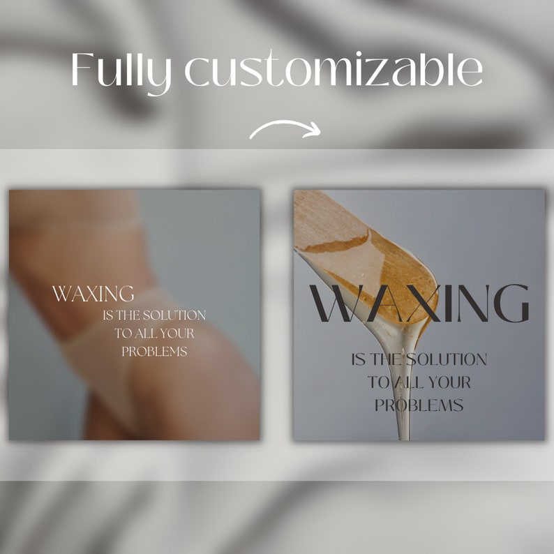 50 Waxing Quotes Instagram Templates Hair Removal Instagram Etsy