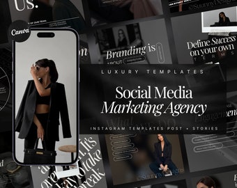 Social Media Marketing Agency Templates | Social Media Coach Template | Social Media Manager Social Media Posts | Digital Marketing Template