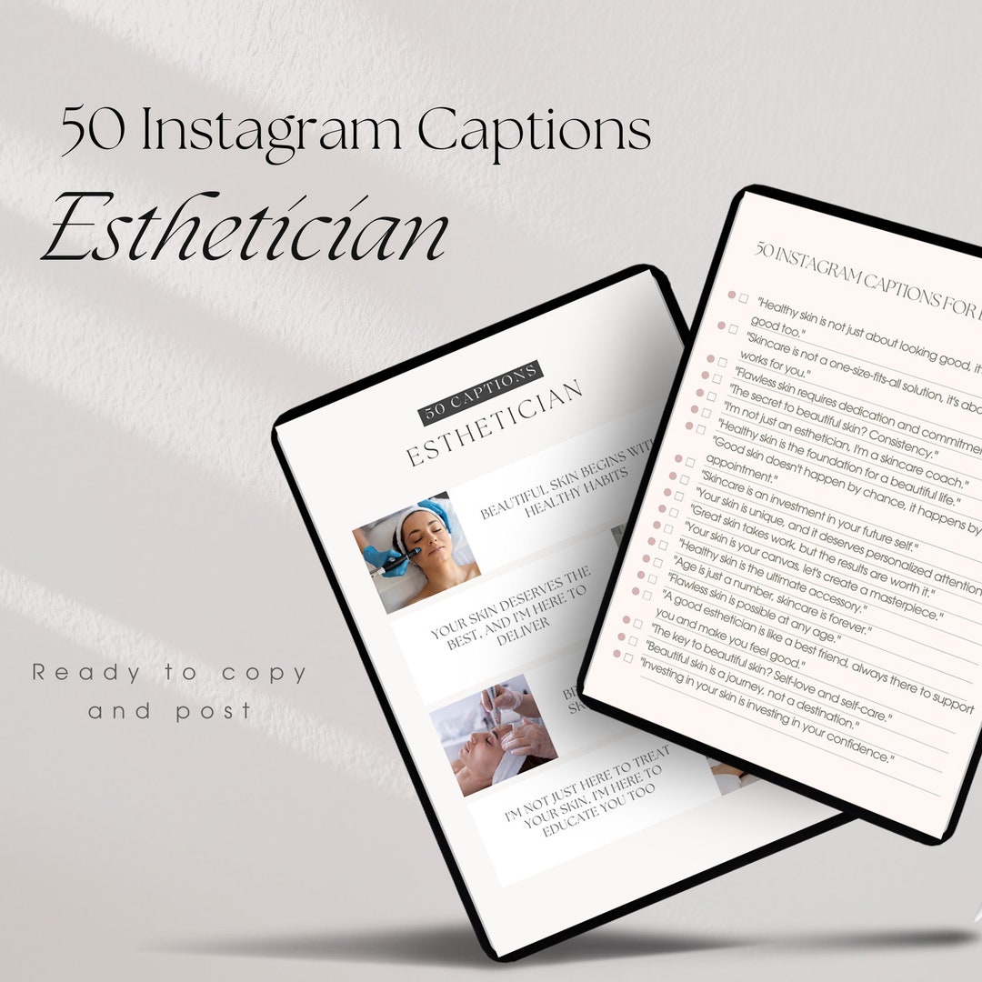 50 Esthetician Instagram Captions Skincare Captions Esthetician
