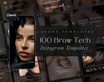 Brow Tech Instagram Templates | Brow Lamination Instagram template | Brows Templates | Eyebrow Artist Instagram Posts