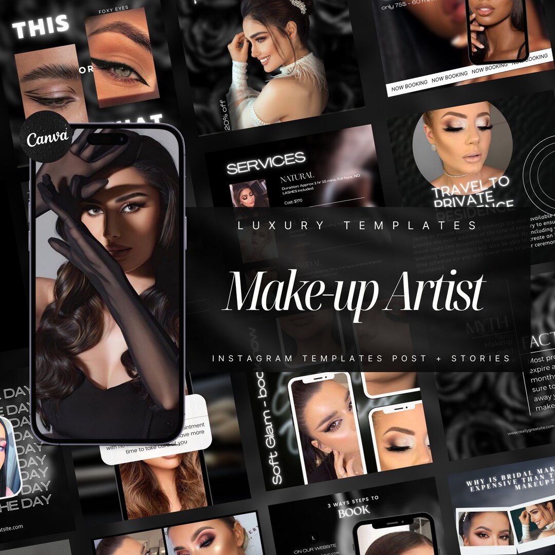 100 Makeup Artist Instagram Templates MUA Templates Makeup Instagram