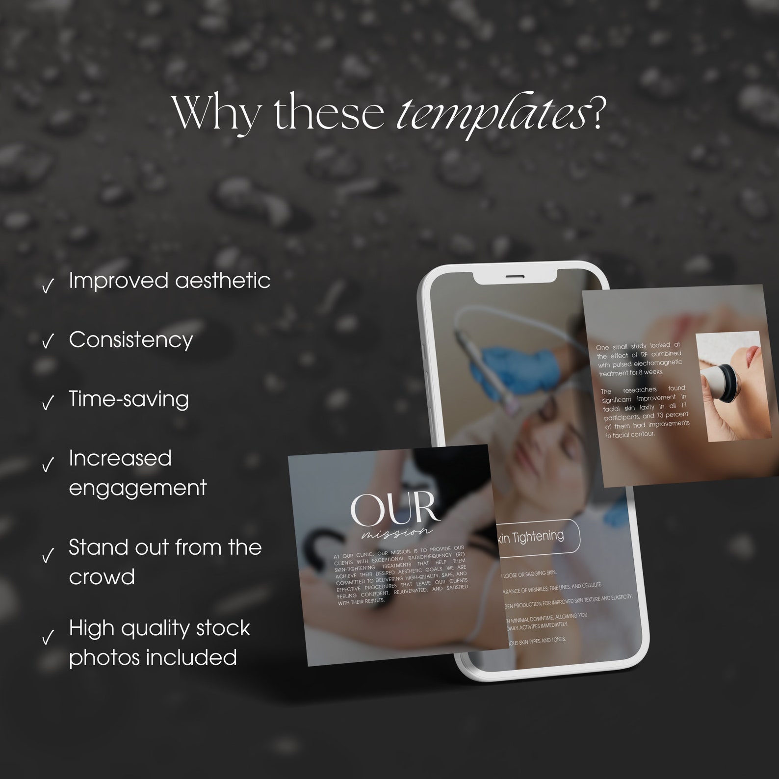 80 Radio Frequency Instagram Templates | Body Contouring Templates | RF ...