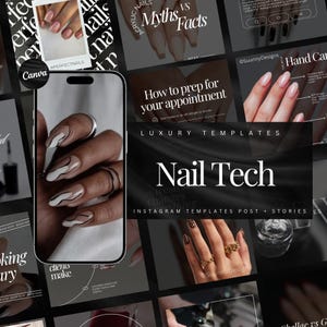 Modèles Instagram Nail Tech | Publication Instagram d'un artiste d'ongles | Publications sur les réseaux sociaux d'un technicien en onglerie | Modèles d'ongles en gel | Postes de manucure