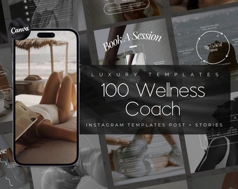 Wellnesscoach Instagram-sjablonen | Wellness-sjablonen | Wellnesscoach-sjablonen | Holistische Coachberichten | Welzijn-sjablonen