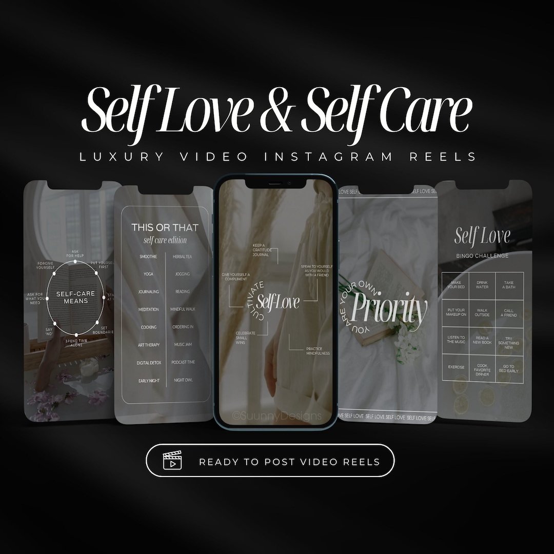 Self Care Instagram Video Reels | Mental Health Templates | Wellness Coach Templates | Holistic ...