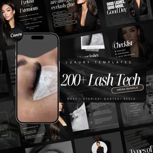Lash Tech Artist Instagram Vorlage | Lash Stylist Post Vorlagen | Lash Tech Instagram Post | Wimpernverlängerungspfosten | Lash Tech Rollen