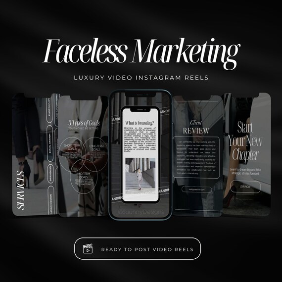 Faceless instagram video reels | Marketing instagram reels templates | Coach instagram reels | Social Media marketing reels templates