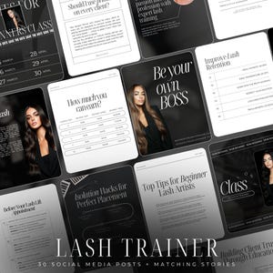 Lash Tech Trainer Instagram Template | Lash Trainer Post Templates | Lash Tech Instagram Post | Lash Extension Post | Lash Trainer Flyers