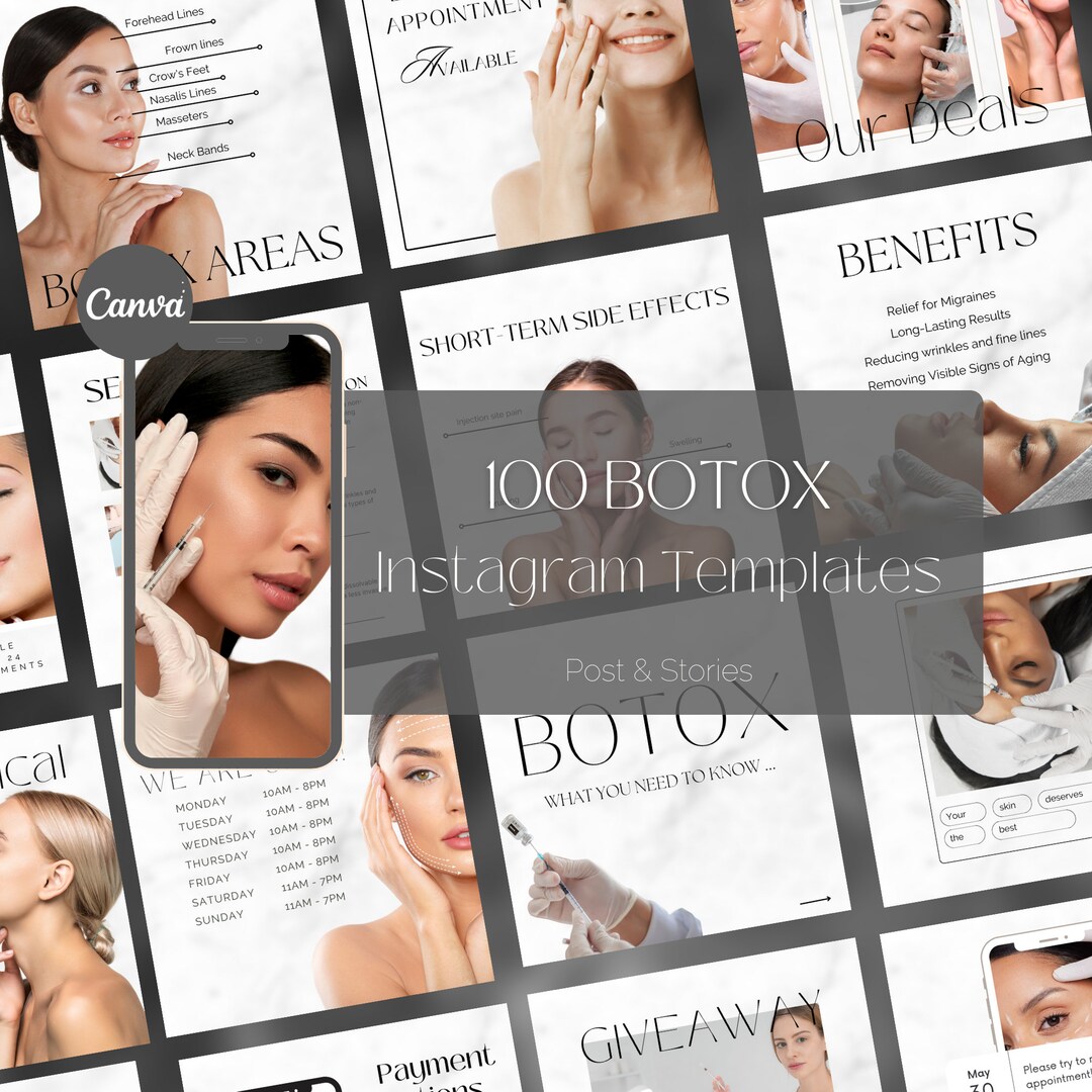 100 Luxury Nurse Injector Instagram Templates Botox Etsy