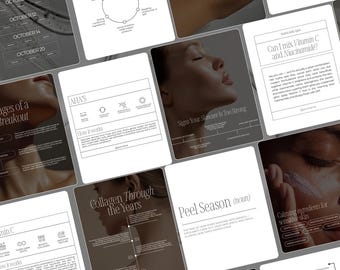 Skincare Instagram Templates | Esthetician Instagram Template | Dermatologist Templates | Skincare Social Media | Skincare posts | Acne