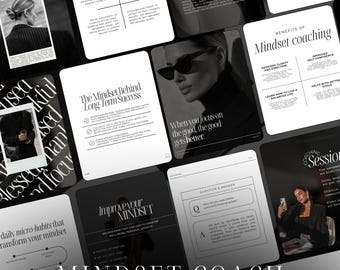 Mindset Coach Instagram Templates | Life Coach Templates | Mindset Coach Social media posts | Holistic Coach Posts | Coaching Templates