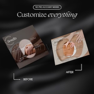 Instagram-mall för massage | Inlägg för massageterapeuter på sociala medier | Instagram-mall för massageterapi | Instagram-inlägg för spa | Massageinlägg bild 4