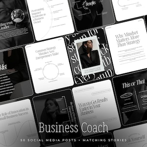 Business Coach Instagram Templates | Social Media Manager Templates | Mindset Coach Social media post | Digital Marketing Instagram Template