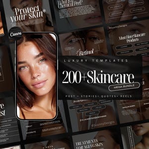 Skincare Instagram Templates | Esthetician Instagram Template | Dermatologist Templates | Skincare Social Media Posts | Skincare post | Acne
