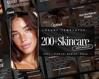 Skincare Instagram Templates | Esthetician Instagram Template | Dermatologist Templates | Skincare Social Media Posts | Skincare post | Acne