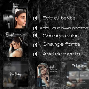 100 Makeup Artist Instagram Templates | MUA Templates | Makeup ...