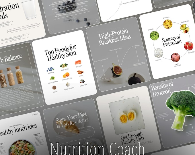 Nutrition Coach Instagram Templates | Health Coach Instagram Templates ...