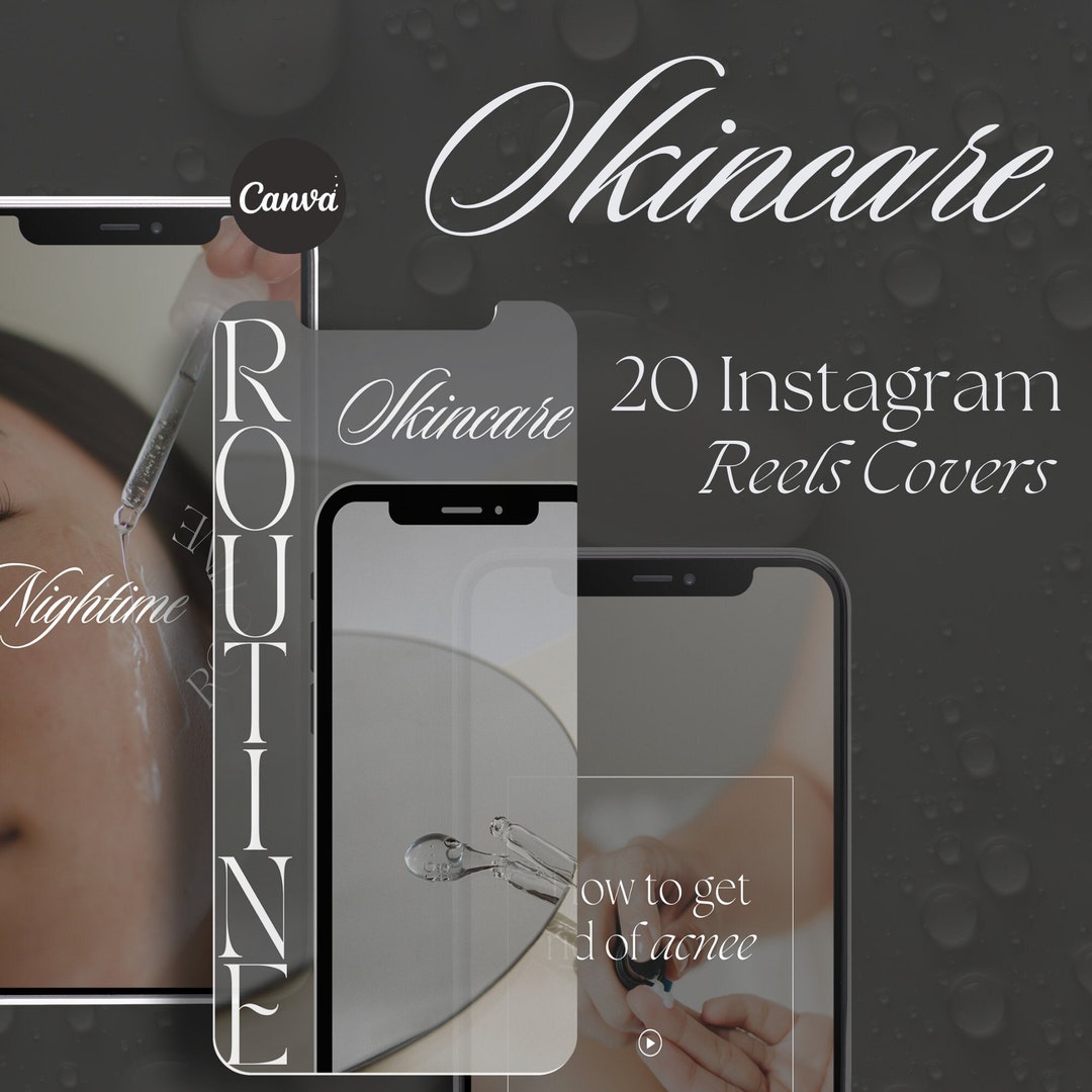 20 Skincare Instagram Reels Covers Esthetician Reels Cover Skincare Reels Templates Skincare