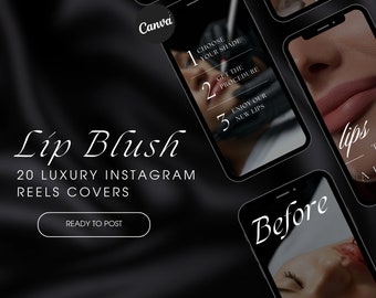 20 Lip Blush Instagram Reels-sjablonen | PMU Lip Blush-sjablonen | PMU Lip Blush Social Media-bericht | Liptattoo-sjablonen | Lip Blush-spoelen