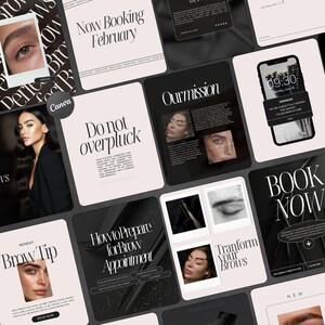 Brow Tech Instagram Templates | Brow Lamination Instagram templates | Brows Templates | Brow Artist Instagram Posts | Lash Lifting Posts image 2