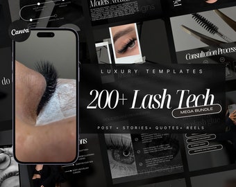 Lash Tech Artist Instagram Template | Lash Stylist Post Templates | Lash Tech Instagram Post | Lash Extension Post | Lash Tech Reels