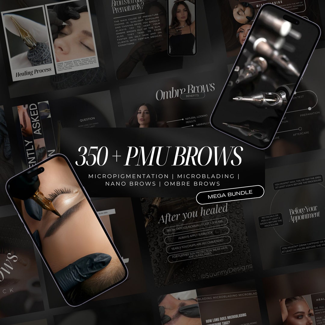 350+ Permanent Makeup Instagram Templates | Microblading Templates ...