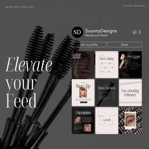 Brow Tech Instagram Templates | Brow Lamination Instagram templates | Brows Templates | Brow Artist Instagram Posts | Lash Lifting Posts image 8