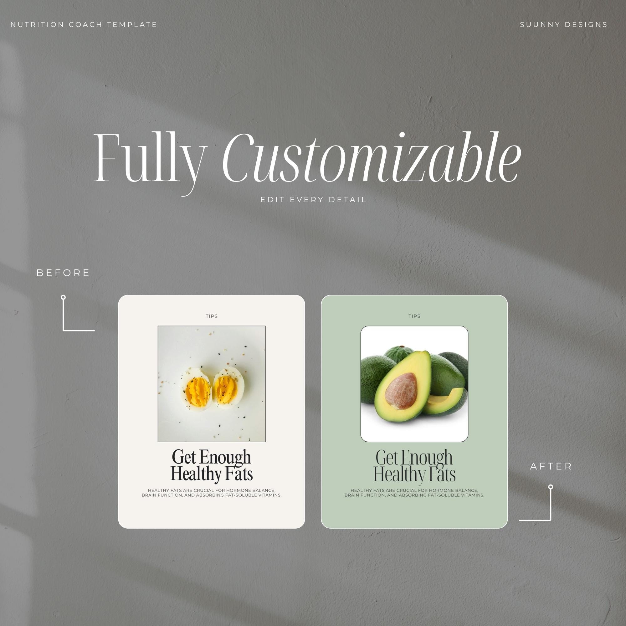 Nutrition Coach Instagram Templates | Health Coach Instagram Templates ...