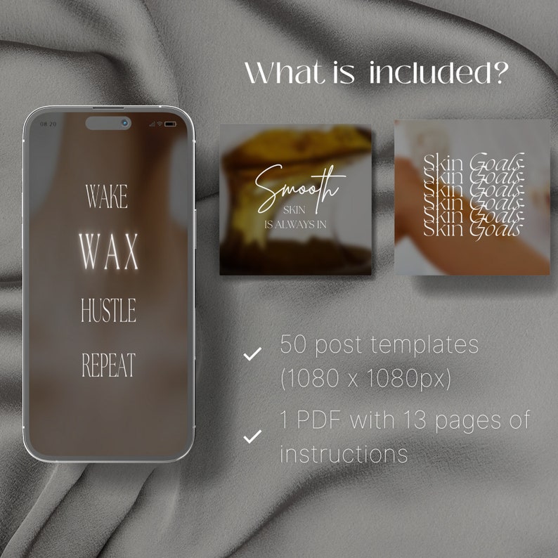 50 Waxing Quotes Instagram Templates Hair Removal Instagram Etsy