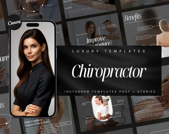 Chiropractor Instagram-sjabloon | Chiropractor Dokter Socialemediaberichten | Chiropractorkliniek Instagram-sjabloon | Chiropractie berichten
