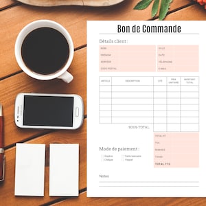 Canva customizable purchase order, purchase order template, order form for small businesses, editable purchase order template