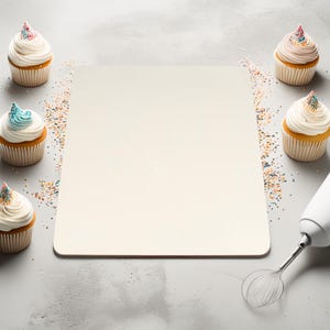 Rechteckiger Tortenheber | 30x40cm Tortenunterlage | Kuchenblech | Gebäckbrett | Dessertbrett | Zubehör zum Kuchendekorieren | Stabile Tortenplatte