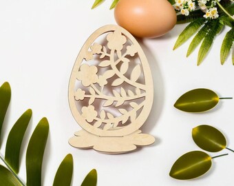 Wooden Easter Egg | Easter Table Decorations | Paintable Wooden Eggs | Easter Egg Decorating DIY | Easter Craft Projects for Kids