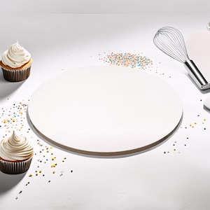 Planche à gâteau épaisse | Planche à gâteau 32 cm | Planche à pâtisserie | Fournitures de décoration de gâteaux | Plateau de desserts | Support Gâteau | Planche de transport de gâteaux