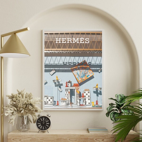 HERMES Digital Download Print, Affiche de luxe, Téléchargement numérique, Art téléchargeable