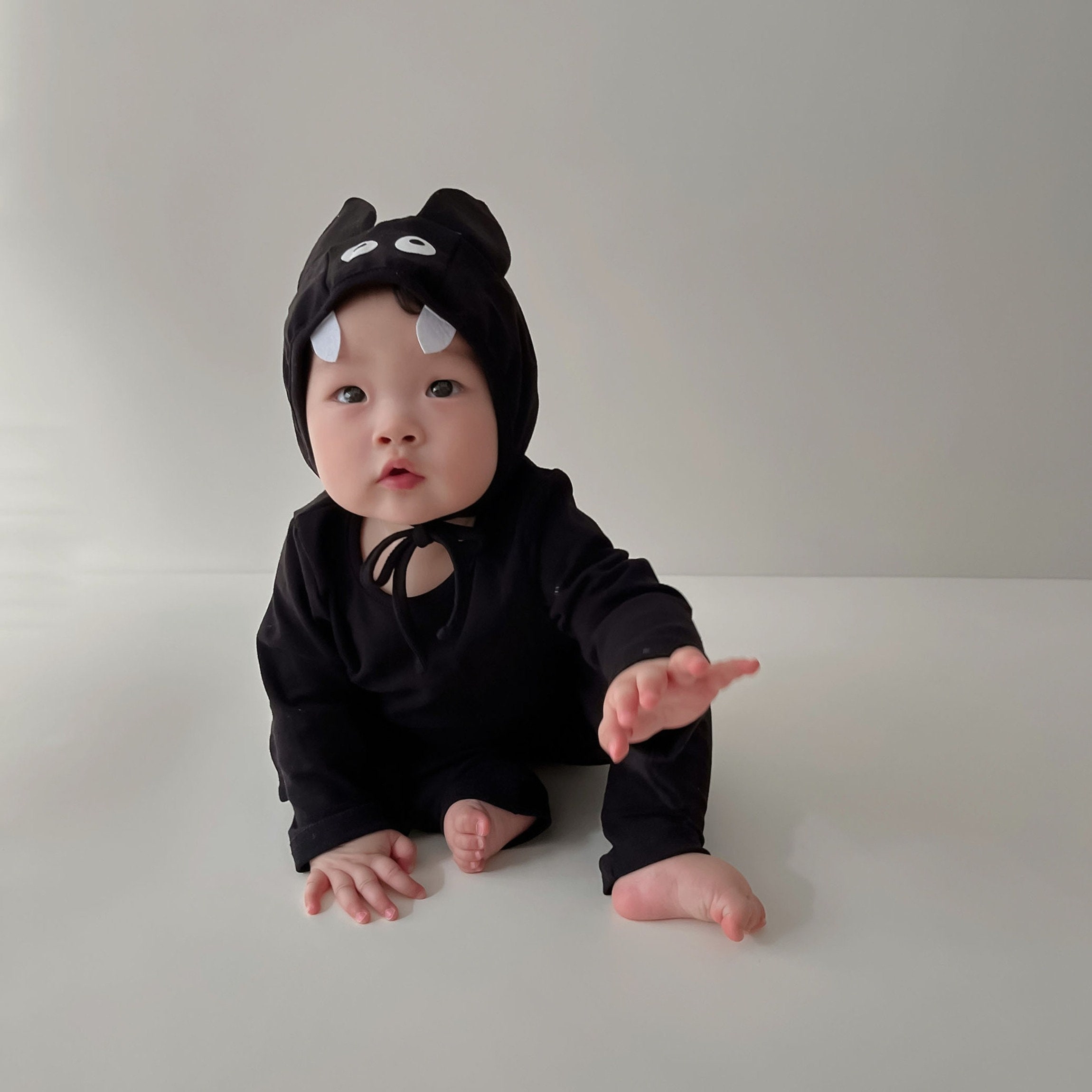 Baby Bat Onesie Batman Batgirl Halloween Bat Hooded Onesie Etsy