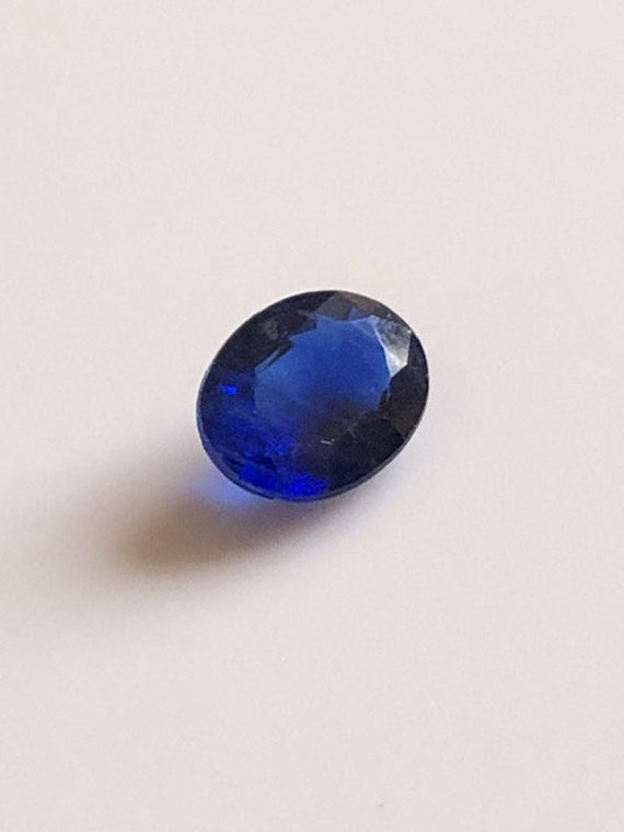 AAA Quality Deep Blue Oval Faceted Kyanite, 2.01 Carats, 8.62 X