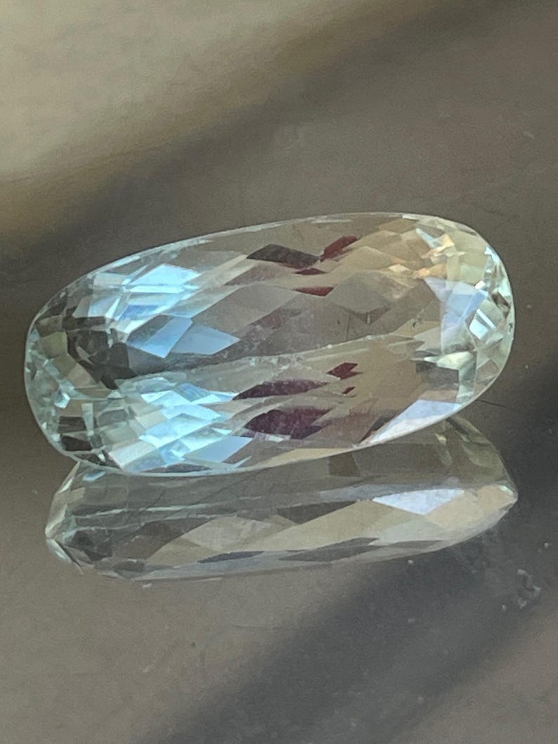 Trifankunzit 12,12 karat eller gul spodumen för smyckestillverkning, finslipad, lös sten, gul, ädelsten, 20 x 10 x 8 mm bild 2