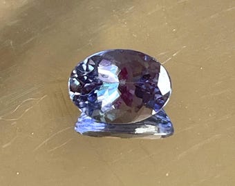Natürlicher blauer ovaler Tansanit 1.22 Karat, natürlicher Tansanit, facettierter Stein, loser Edelstein, Tansanit-Edelstein, Edelstein