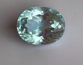 Beautiful sky blue Aquamarine 3.88 carats, 10.0 x 8.05 x 5.76 mm, great luster! Loose Aquamarine, Loose blue Gemstone, Oval Aquamarine
