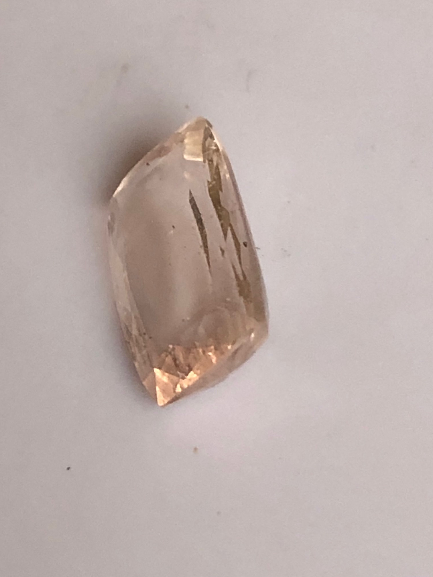 Pierre Tourmaline Rose 68,45 Ct. - Taille Carrée - Qualité Loupe Clean - Neuf Sans Emballage