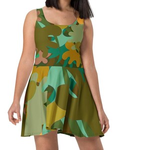 Camouflage Skater-Kleid