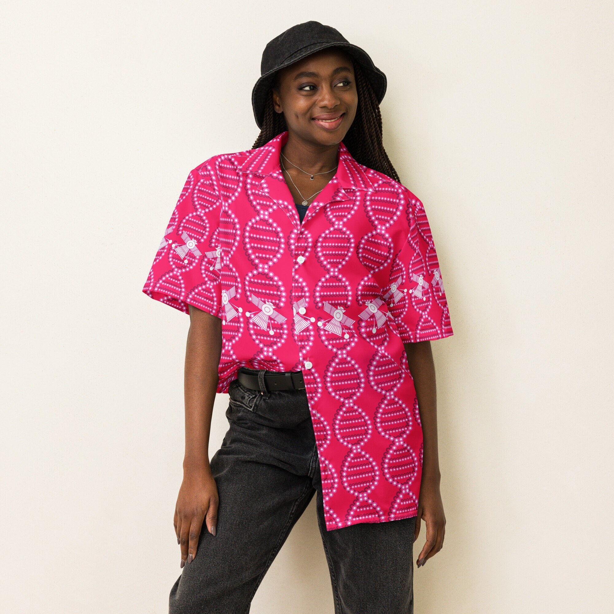 Anunnaki DNA Spacecraft Unisex button shirt