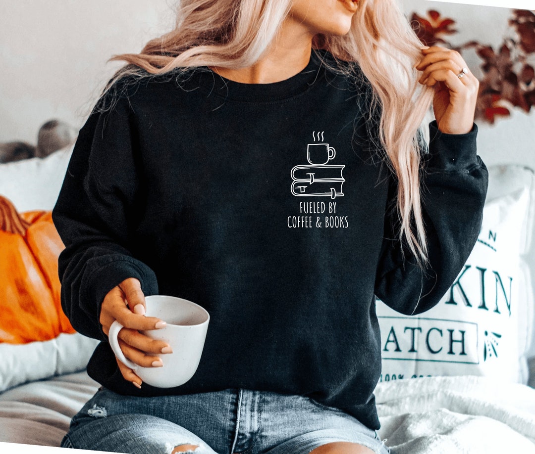 Bmisegm Reading Book Sweatshirt Women Lets Read Graphic Long Sleeve Womens Sweatshirts Crewneck Teacher Library Pullover Tops Blue M