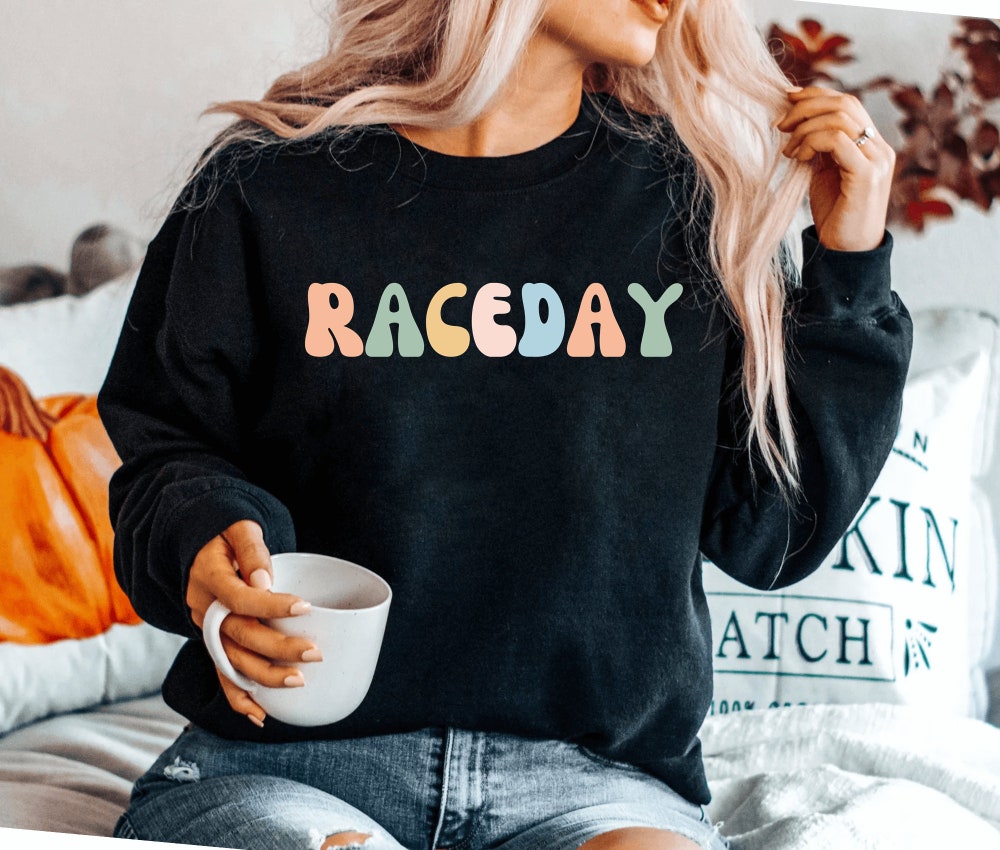 Racing Season Racing Sweatshirts Race Wife Race Day Tee Racing Sweatshirt Funny Race Sweatshirt Race Wife Sweatshirt Mom Sweatshirt Dad Aurateestyle