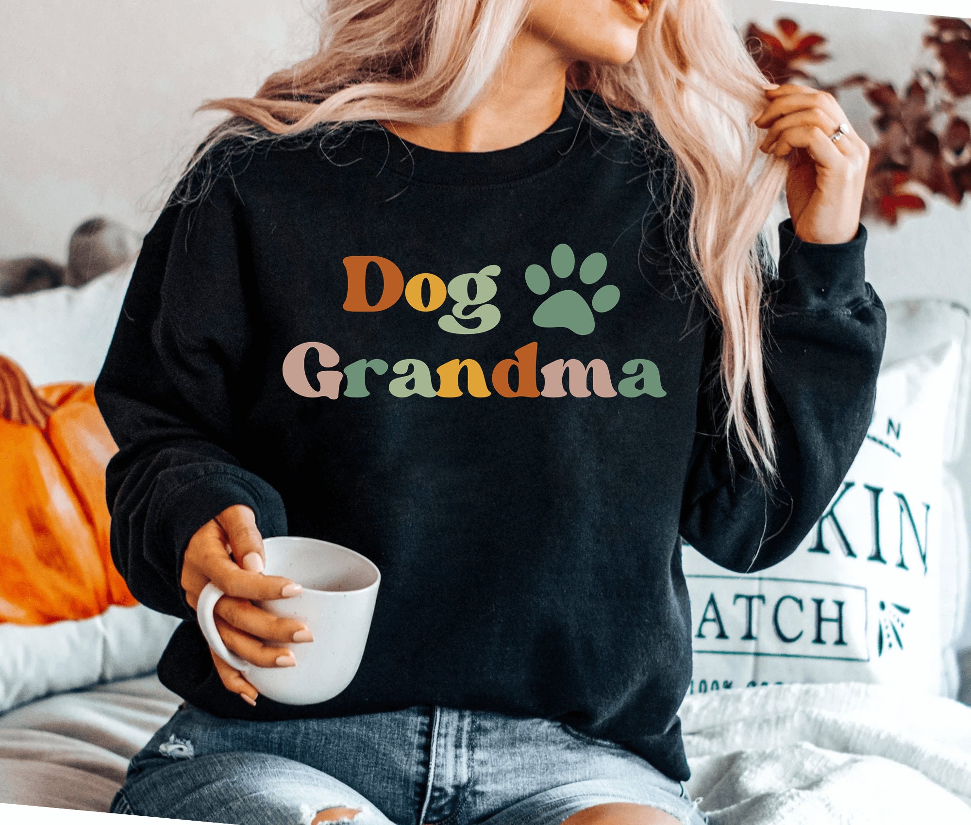 Grandma Dog Sweatshirt Etsy