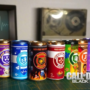 TOTAL PACK Perk-a-Cola Cans Black Ops Zombies
